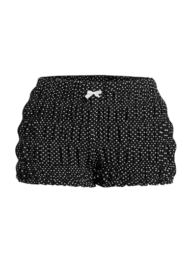 SOLY HUX Women's Ruffle Shorts Y2k Lace Bloomer Elastic Waist